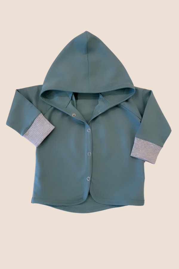 Kapuzenjacke für Babys und Kinder - mint