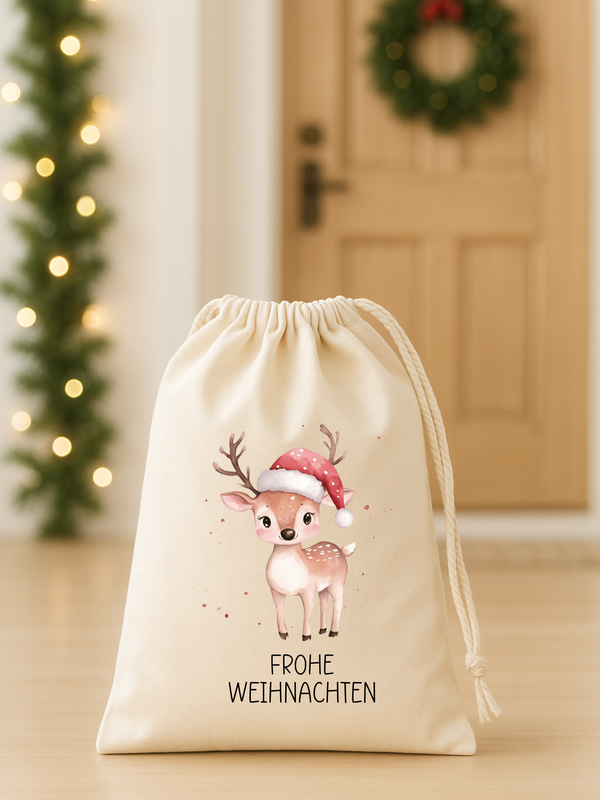 Geschenkbeutel "Frohe Weihnachten"