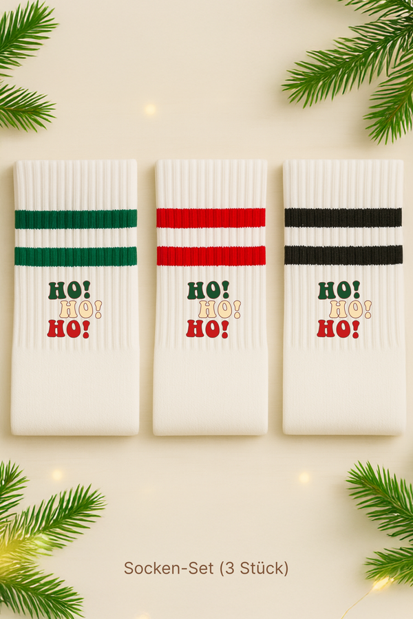 3er-Set Socken – HO!HO!HO!