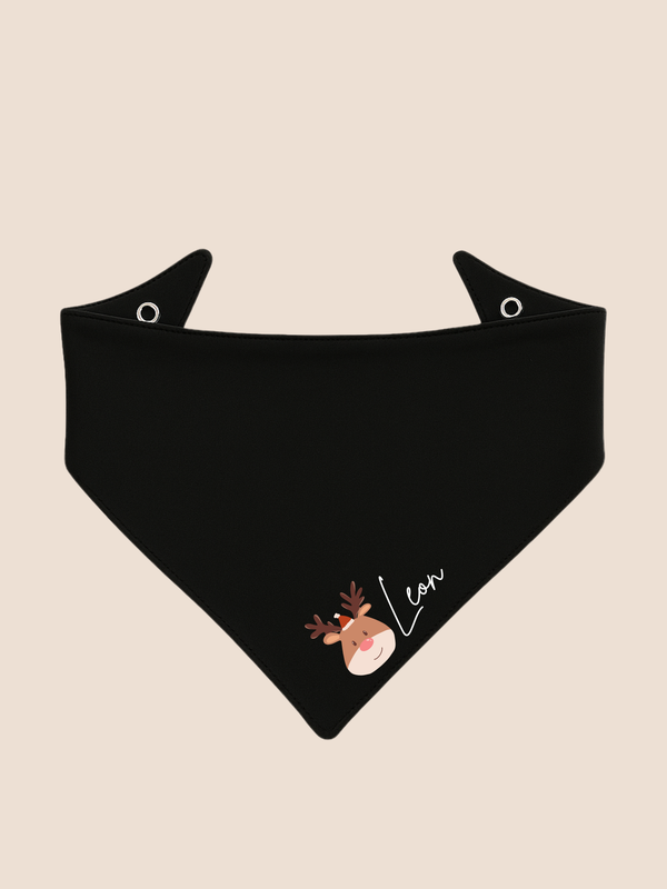 Wendehalstuch "Wunschname" Rentier