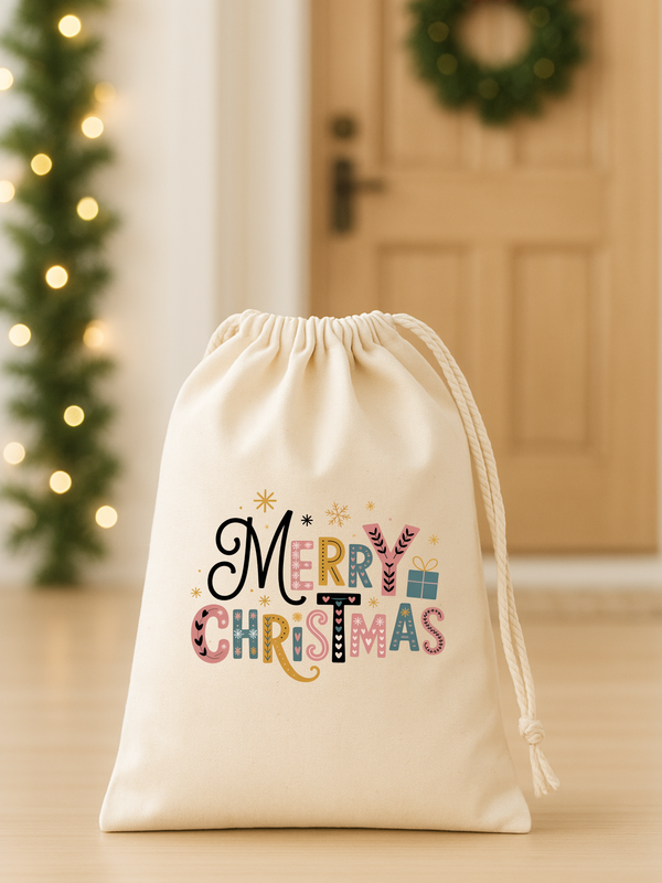 Geschenkbeutel "Merry Christmas"