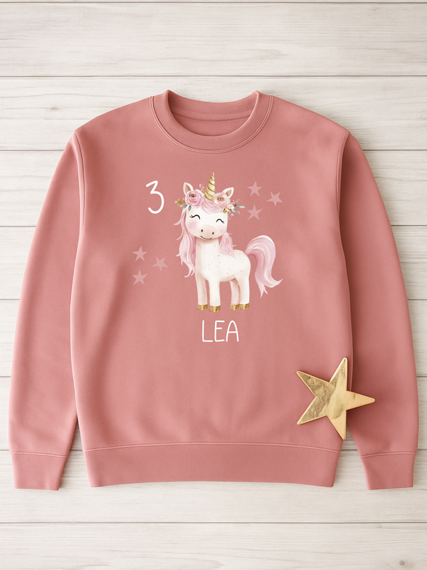 Geburtstagsshirt - Sweatshirt "Einhorn"