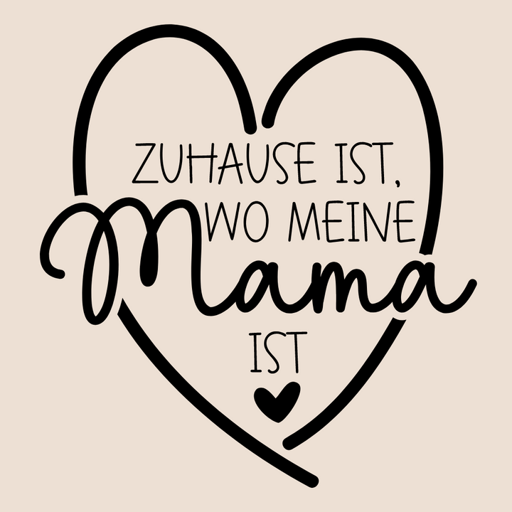 Jutetasche „Zuhause ist, wo meine Mama ist.“ 💕 - Lounis