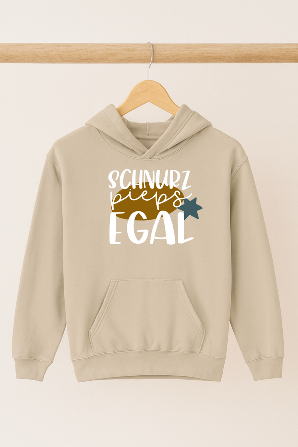 Hoodie "Schnurz Pieps Egal"