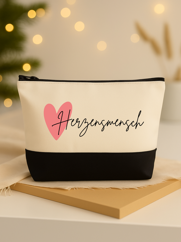 Kosmetiktasche Herzensmensch