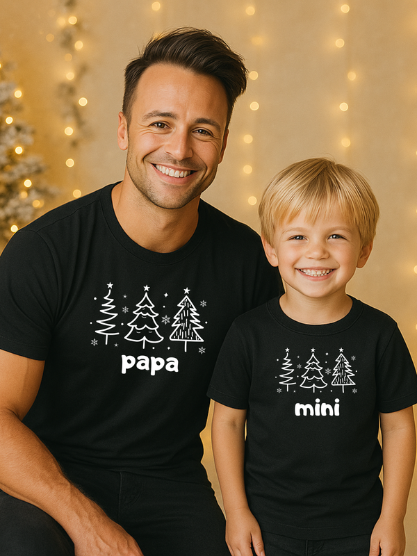 Weihnachts Outfit für Papa & Mini
