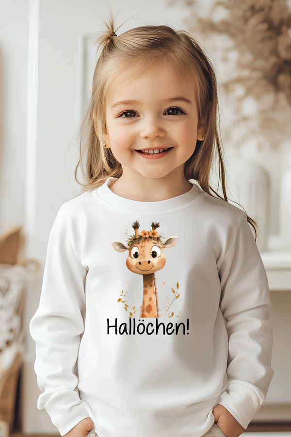 🌱 Langarmshirt "HAL­LÖ­CHEN!"