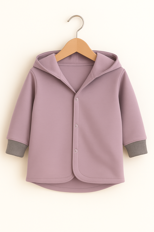 Kapuzenjacke für Babys und Kinder - Flieder