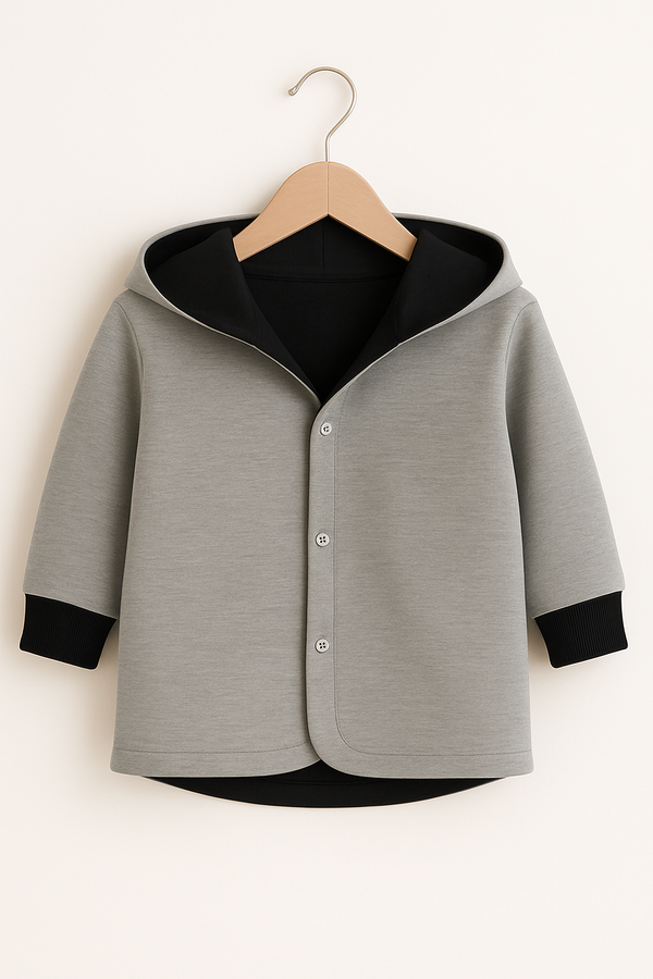 Wendejacke Hellgrau/Dunkelgrau