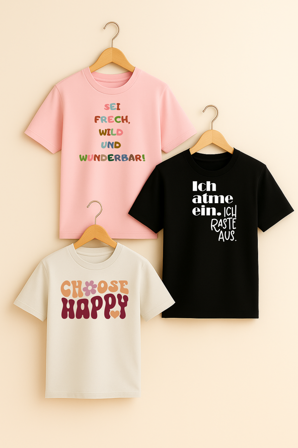 3er T-Shirt-Set für Kinder
