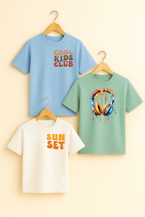 3er T-Shirt-Set für Kinder