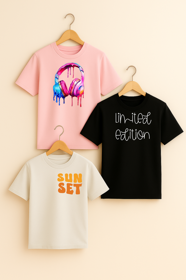 3er T-Shirt-Set für Kinder
