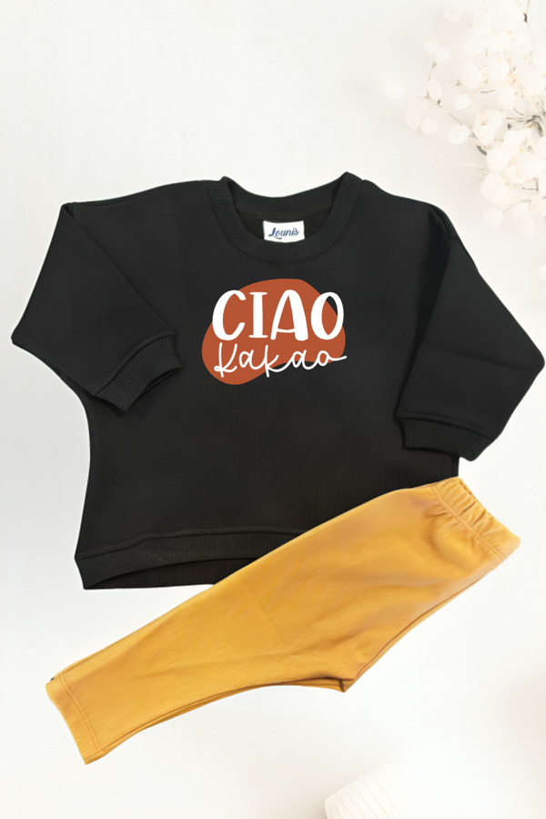 2-teiliges Set, Sweatshirt Ciao Kakao und Leggings