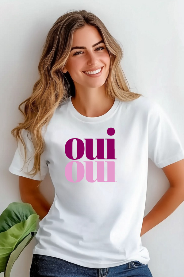 T-Shirt OUI OUI (Pink)💕
