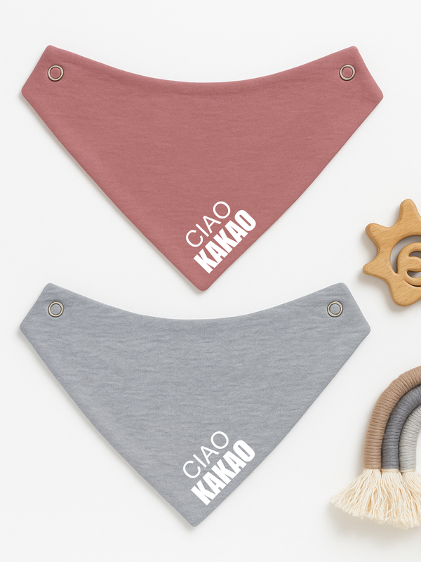 2-teiliges Set, Wendehalstuch "Ciao Kakao"